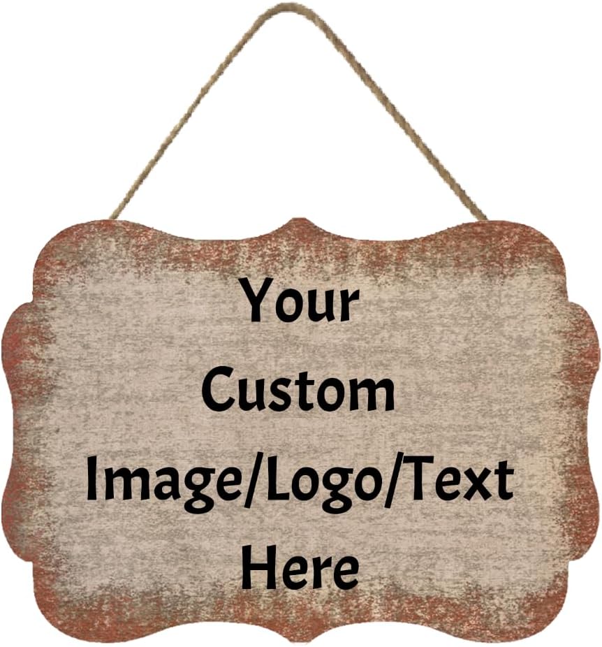 Personalized Custom Wooden Signs with Any Text Name for Home Door Man Cave Bar Family Farmhouse Decorative Home Kitchen Rustic Wall Decor