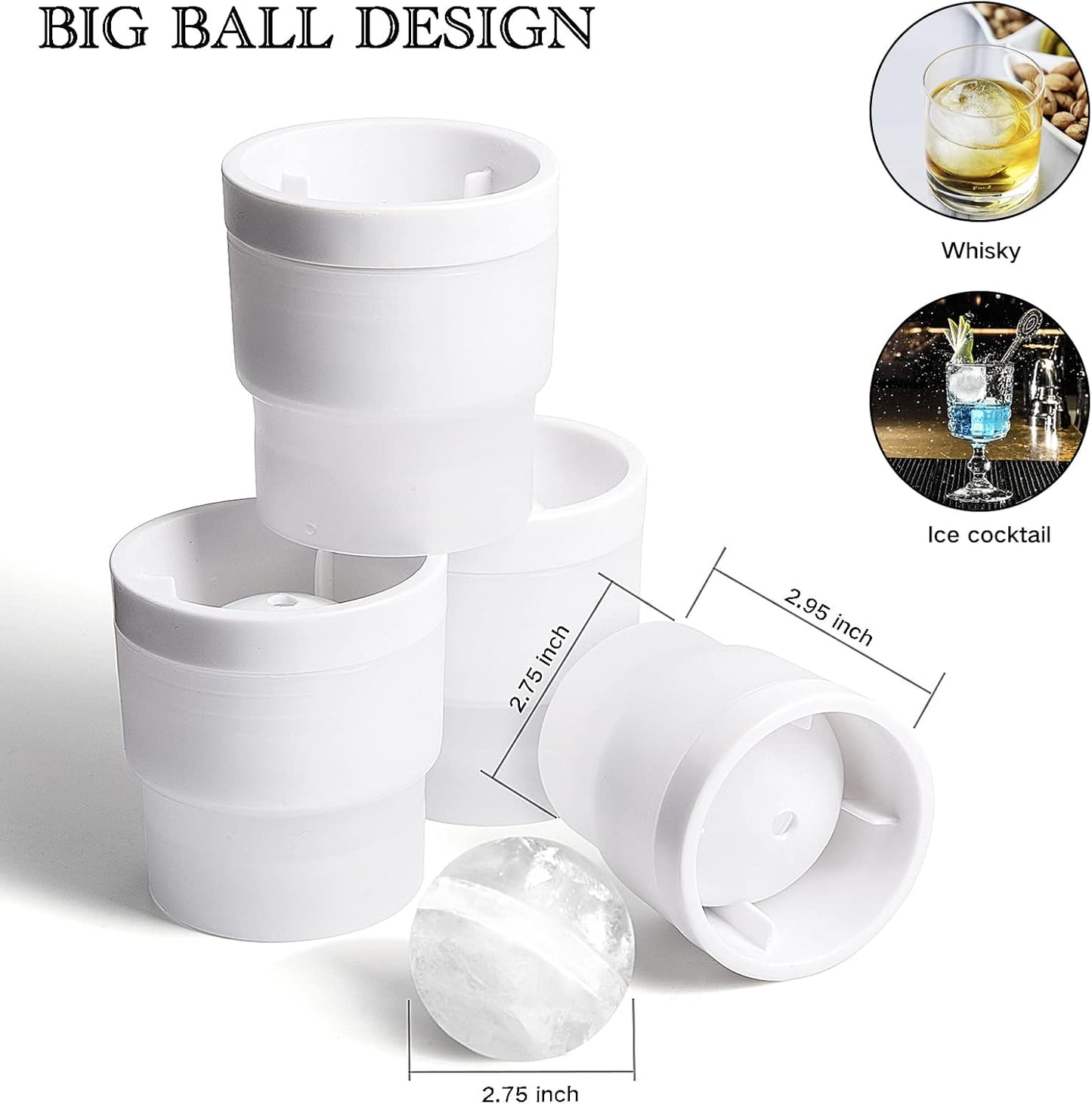 Whiskey Glasses with 4 Iceball molds and a Luxury Box, Old Fashioned Whiskey Glasses, Gifts for Dad from Daughter Son Kids, Best Father Ever Whiskey Glass, Gifts for Husband