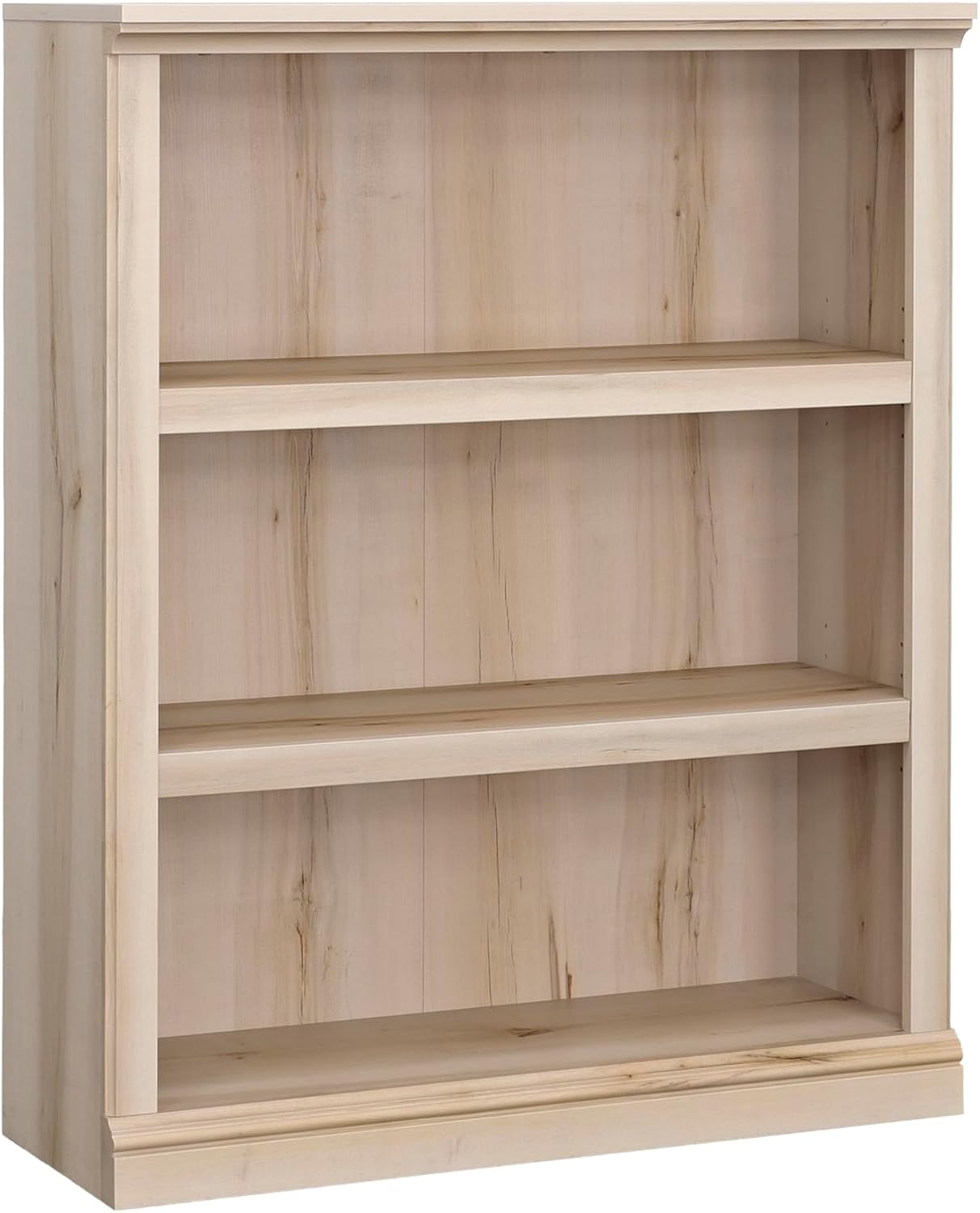 Sauder Miscellaneous Storage 3-Shelf Display Bookcase, Pacific Maple Finish