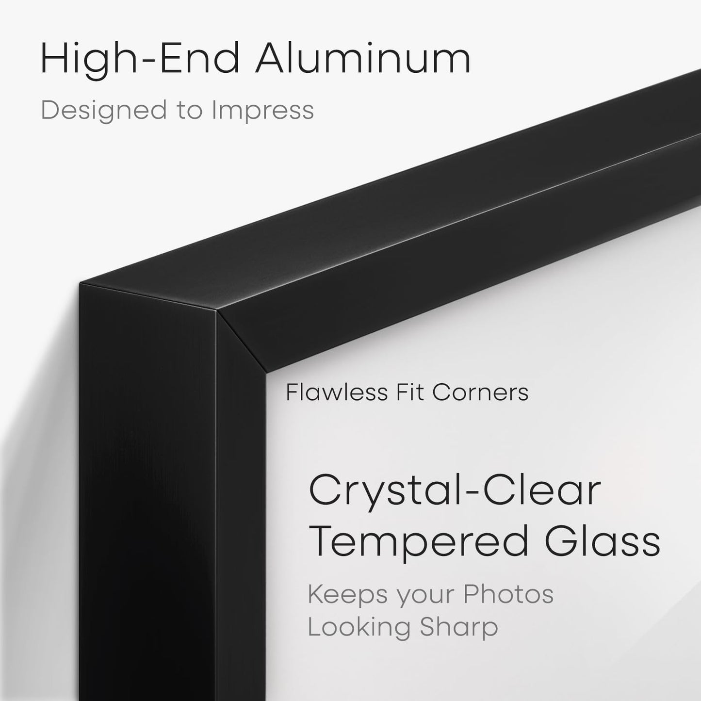 Homeforia 11x18 Black Diploma Frame with Photo, High End Metal 11 x 18 Certificate Frame with Mat for 8.5x11 Diploma and 5x7 Picture, 11by18 Award Graduation Frames, Tempered Glass, Wall Kit, Set of 1