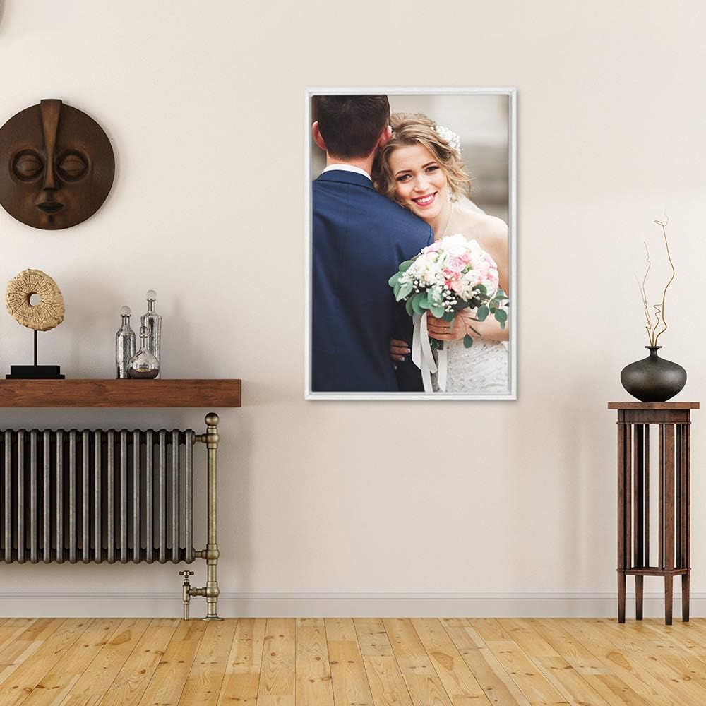 wall26 Framed Custom Canvas Wall Art for Living Room, Bedroom Canvas Prints for Home Decoration Ready to Hang - 24"x36", White Frame