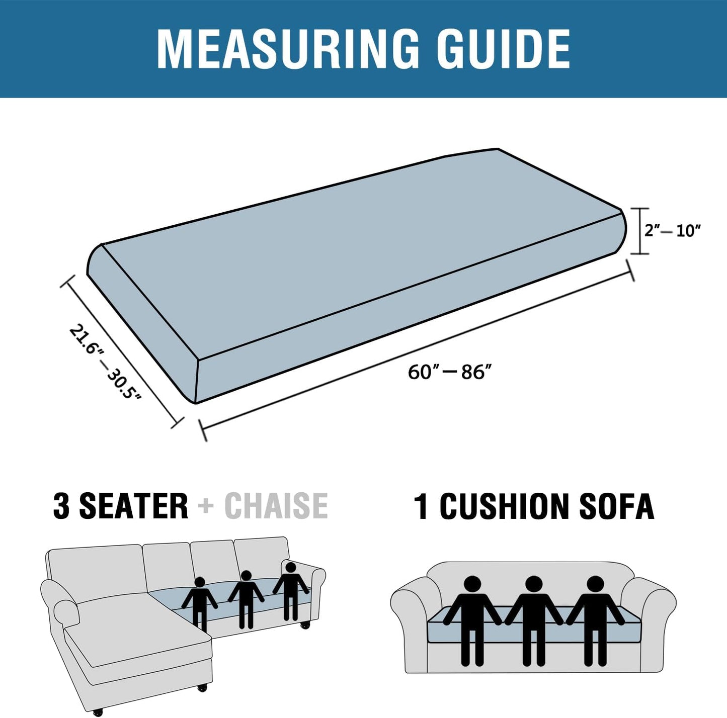 H.VERSAILTEX Velvet Stretch Individual Couch Cushion Cover Plush Cushion Slipcover for Loveseat Sofa Cushion Furniture Protector Seat Cushion Sofa Cover (1 Piece Sofa Cushion Cover, Bronze Brown)