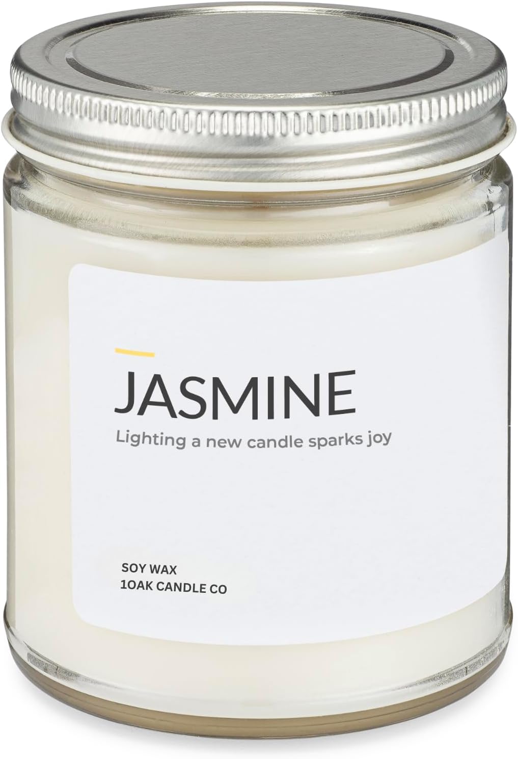 1OAK Jasmine Candle - Soy Wax Scented Candles (Jasmine) - Soy Candles for Home Scented - Long Burning Premium - Hand-Poured (7oz.)