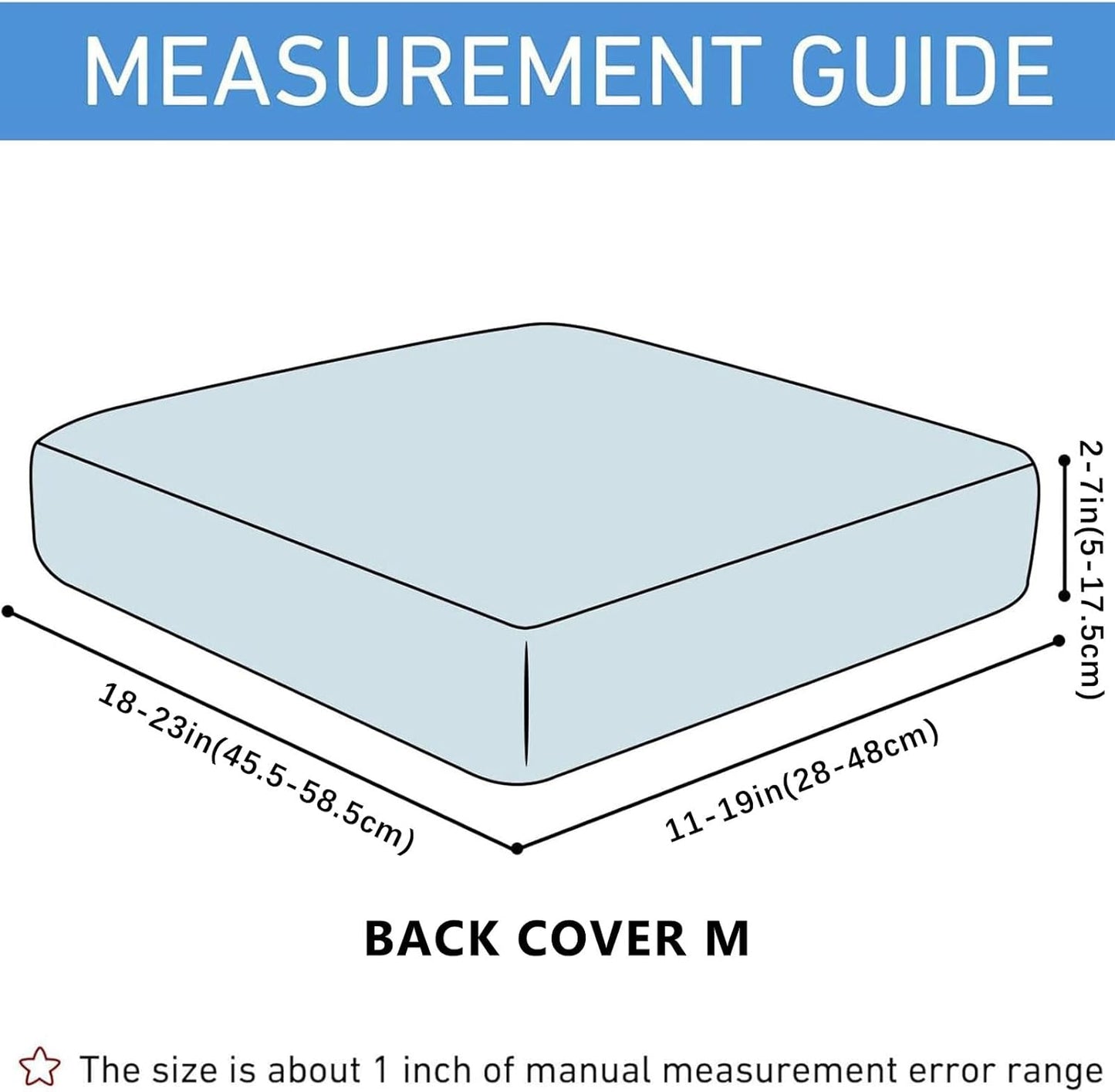 hyha Waterproof Couch Cushion Covers for Pets, Non Slip Sofa Seat Cover for Dogs Washable, Soft Thick Stretch Jacquard Fabric, Sofa Slipcovers with Elastic Bottom (1 Piece for Backrest M, Wine Red)