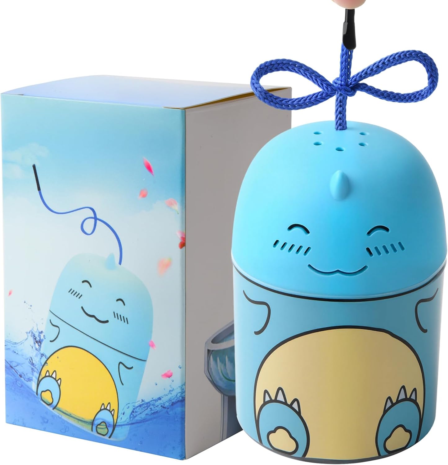 Toilet Bowl Cleaner-Cute Dinosaur-Shaped Toilet Bowl Cleaner Bottle Automatic Bathroom Toilet Tank Cleaner Easy-To-Use Septic Safe Toilet Cleaner in Bottle with Ocean Scent (1, blue)