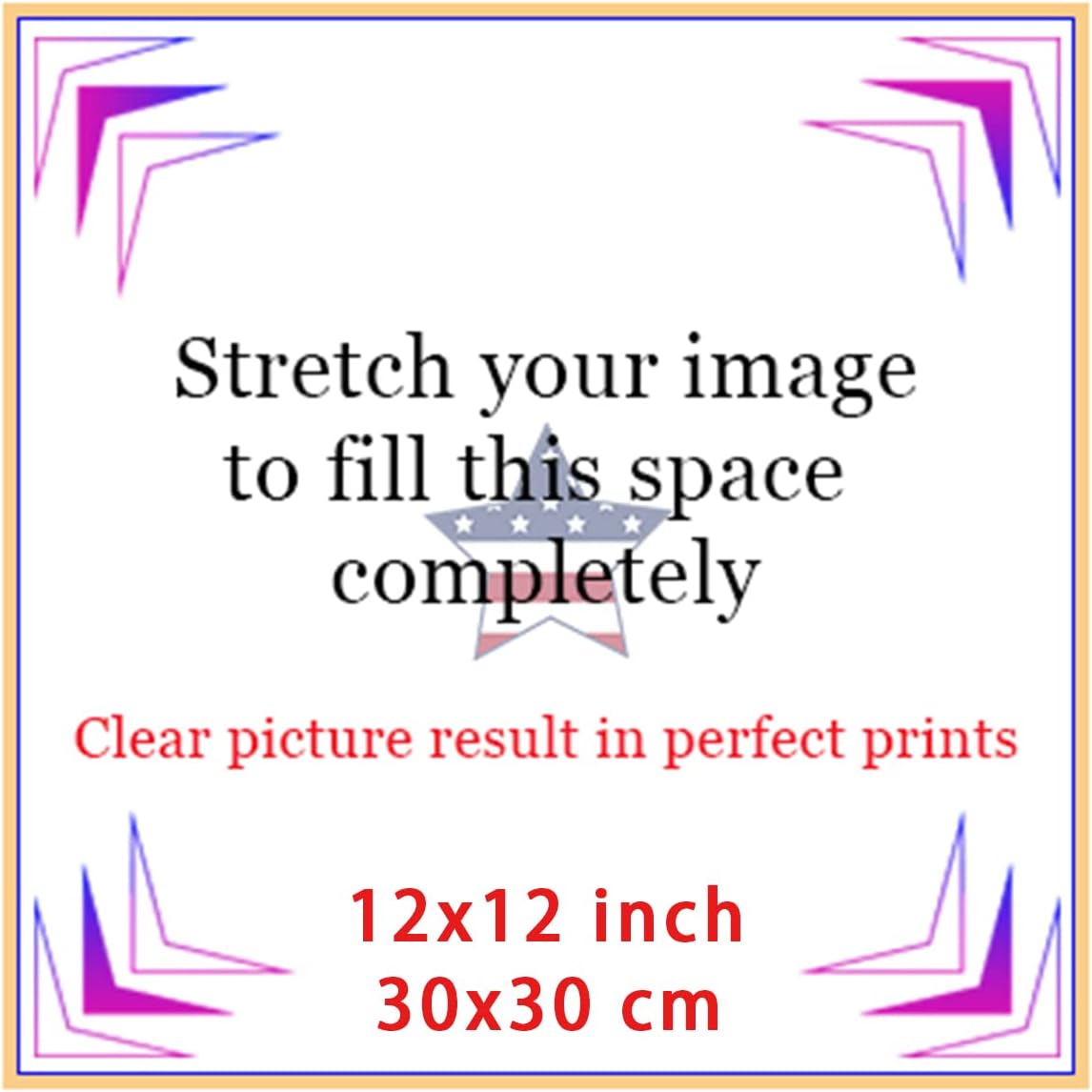 Laoife Custom Canvas Painting 12"x12" Upload Images, Custom Canvas Prints Photos Gifts with Your Photos Personalized Canvas Pictures of Kid Lover Family Pet, Wall Art