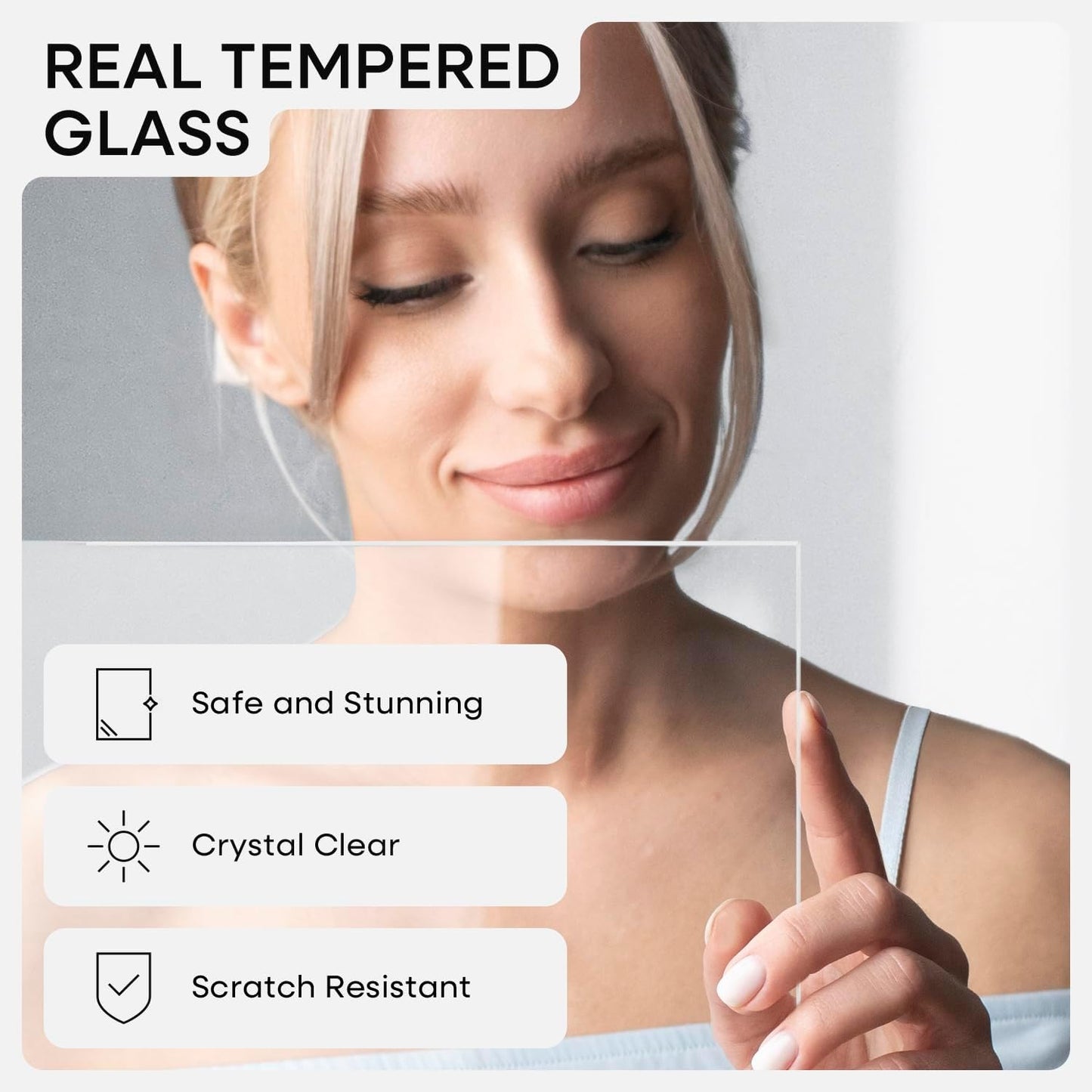 Homeforia 12x17 White Picture Frame, High End Oak 12x17 White Wooden Poster Frames with Mat 10x15 for Print, 12 x 17 Wood Frame Matted to 10 x 15 Photo, 17x12 Frame, Tempered Glass, Wall Kit, Set of 1