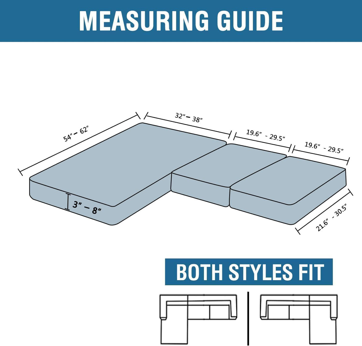 H.VERSAILTEX Velvet Stretch Sectional Couch Covers 3 Pieces Sofa Seat Cushion Covers L Shape Separate Couch Cover for Both Left/Right Sectional Couch (Large Sofa 2 Seater + 1 Chaise, Bronze Brown)