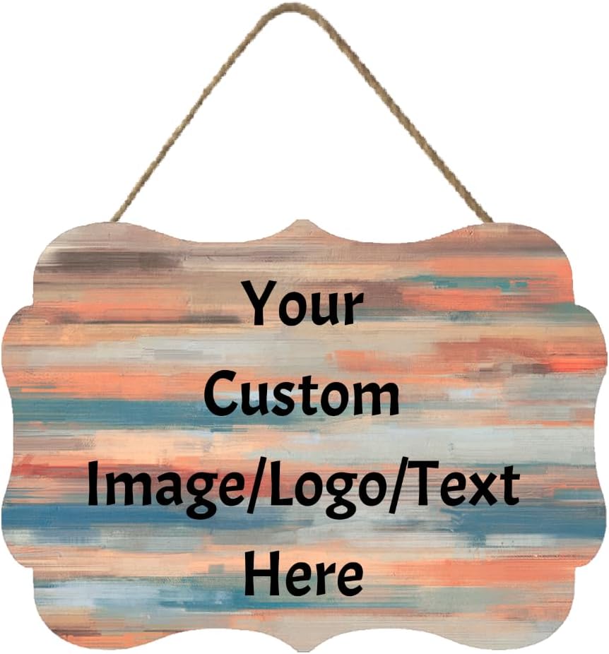 Personalized Custom Wooden Signs with Any Text Name for Home Door Man Cave Bar Family Farmhouse Decorative Home Kitchen Rustic Wall Decor