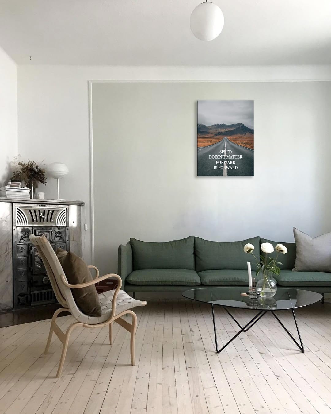 Motivational Wall Art about Perseverance Printed Canvas Poster Modern Artwork Inspirational Wall Decor for Office Bedroom Living Room Gym Framed Ready to Hang [30" W X 40" H]