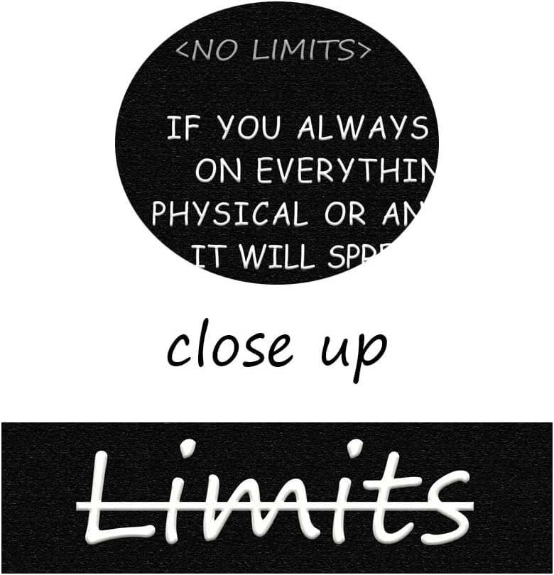 Inspirational Quotes Poster Canvas ‘There are no limits’ from Bruce Lee's Motivational Wall Art Printed Modern Artwork for Office living room Bedroom Home Decor Framed Ready to Hang[18" W X 24" H]