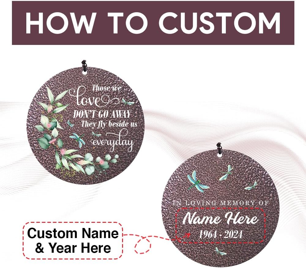 Sympathy Wind Chimes, Personalized Wind Chime for Loss of Loved Ones, Memorial Gifts Wind Chimes, Metal Sympathy Bereavement Condolences Gifts for Funeral (36inch)