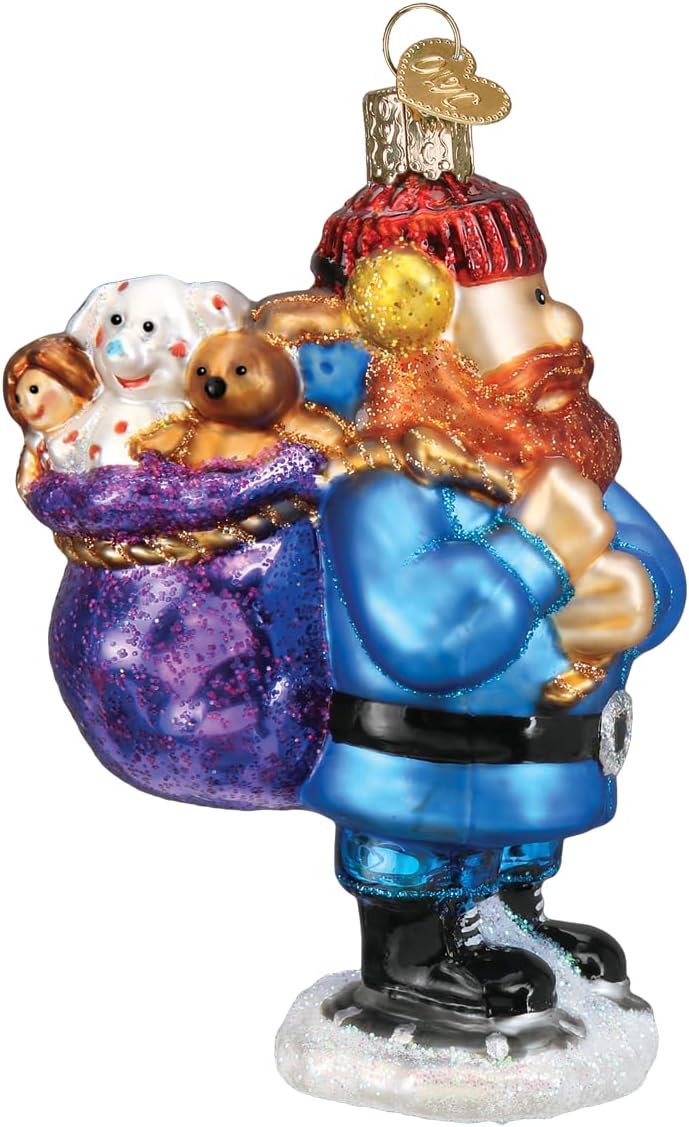 Old World Christmas Rudolph The Red-Nosed Reindeer Yukon Cornelius Glass Blown Ornament for Christmas Tree
