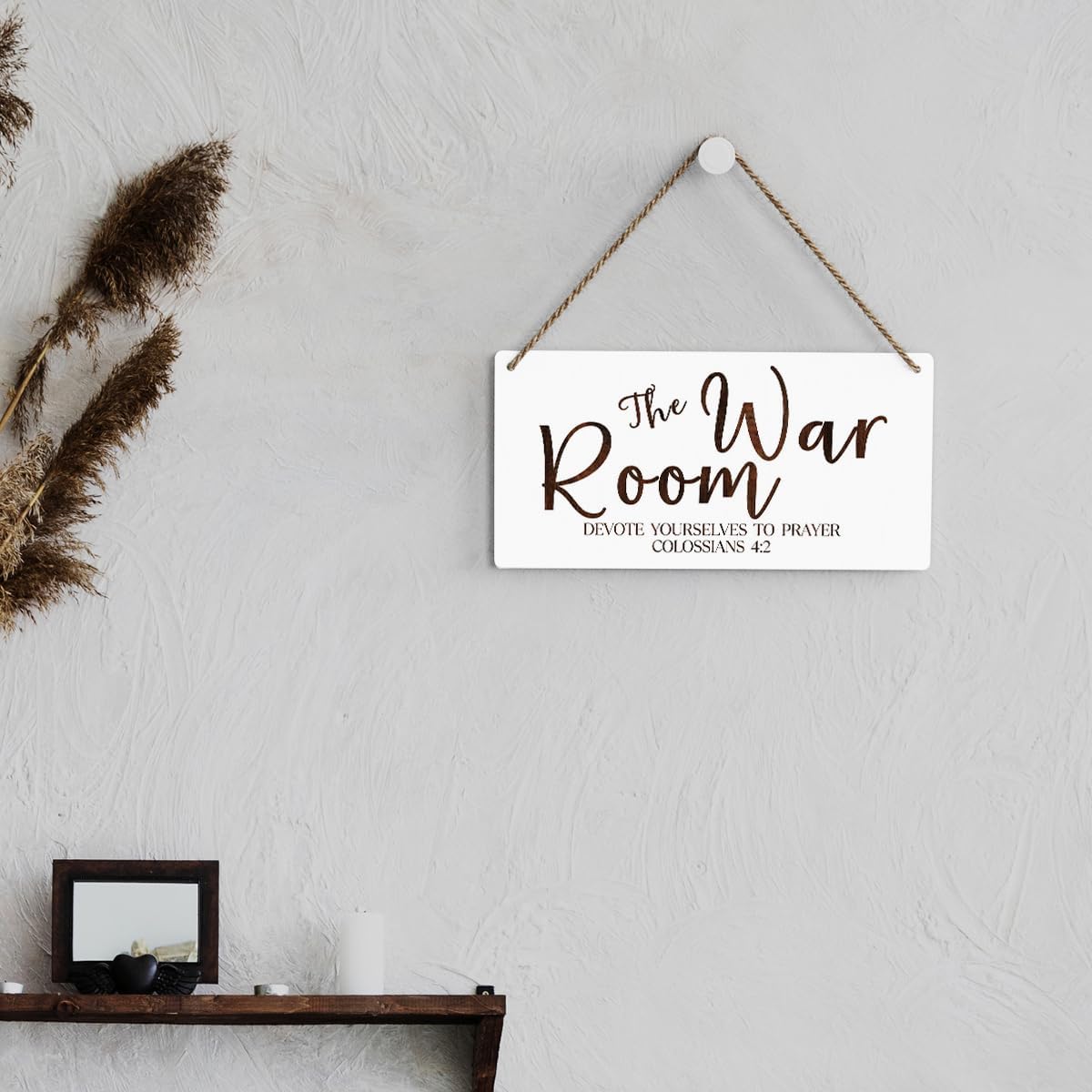 Rustic War Room Decor Christian Decor Bible Verse Wood Decor Sign Regalos Cristianos Para Mujer Scripture Printed Wood Sign Wall Art Religious Gifts Faith Based Gifts