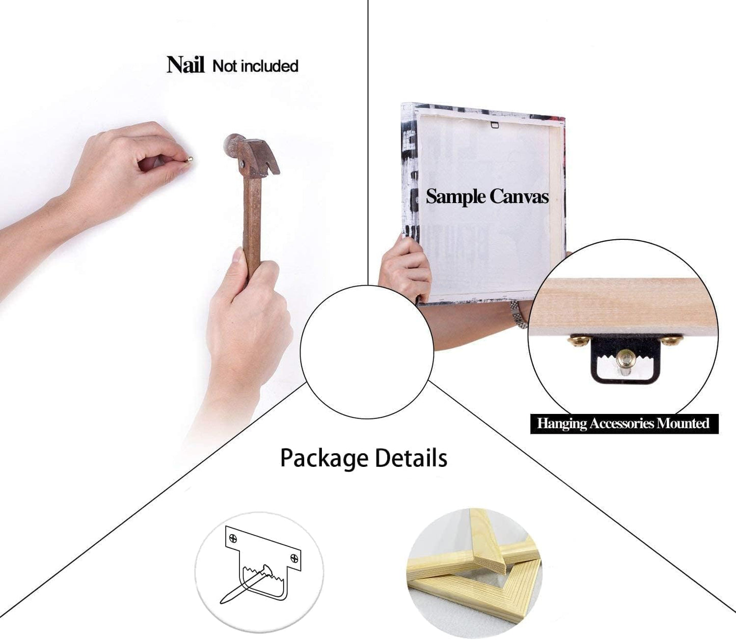 Watch Your Thoughts Inspirational Wall Art Motivational Canvas Painting Inspiring Quotes Posters Prints Artwork Living Room Home Office Classroom Decor Framed Ready to Hang [12''W x 18''H]