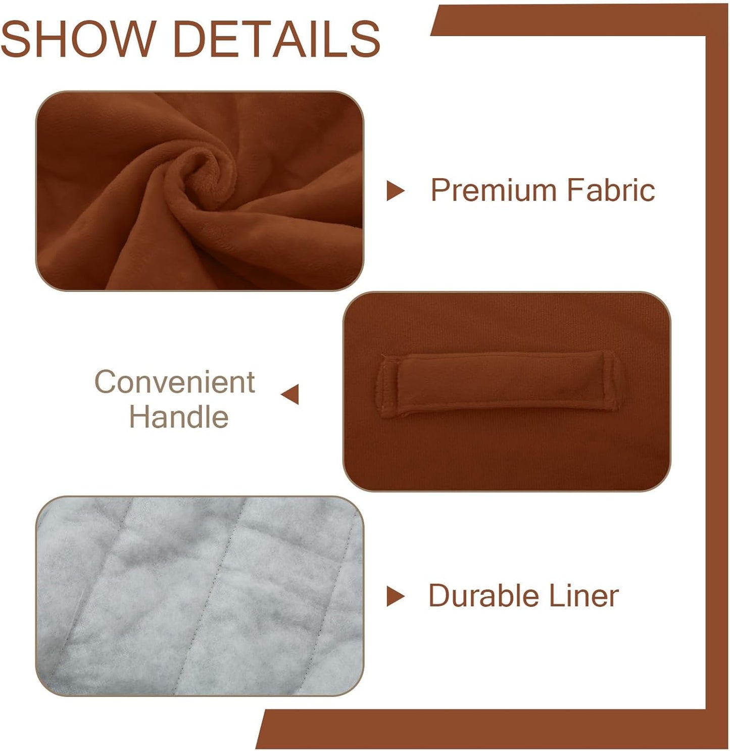 MeMoreCool Square Stuffed Pouf Ottoman Foot Rest, Floor Pouf Foot Stool with Foam Chunk Filling, Soft Stuffed Ottoman Footrest for Living Room, Coffee