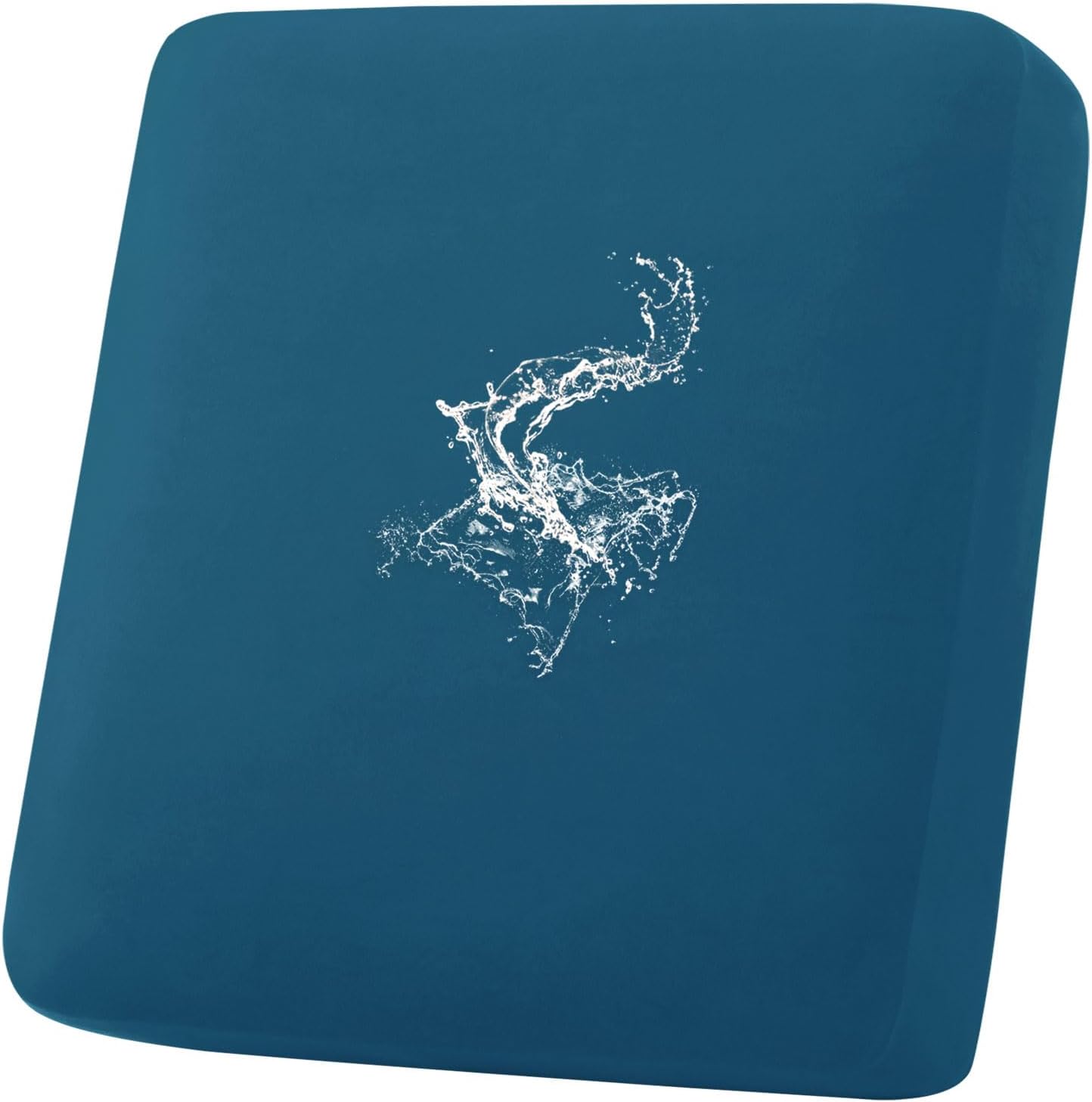 hyha Waterproof Couch Cushion Covers, Stretch Sofa Couch Seat Slipcover for Dog Washable, Non-Slip Waterproof Outdoor Cushion Covers for Patio Furniture Replacement (1 Piece for Small, Deep Teal)