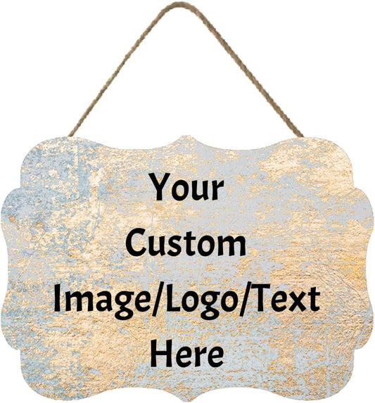 Personalized Custom Wooden Signs with Any Text Name for Home Door Man Cave Bar Family Farmhouse Decorative Home Kitchen Rustic Wall Decor