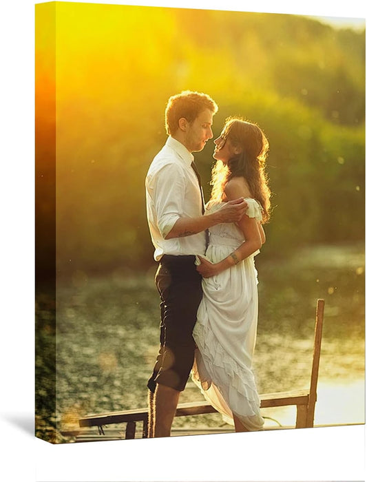 Custom Framed Canvas Prints With Your Photos-Personalized Picture To Canvas Wall Art ，Home Decoration Gifts Holiday Gifts