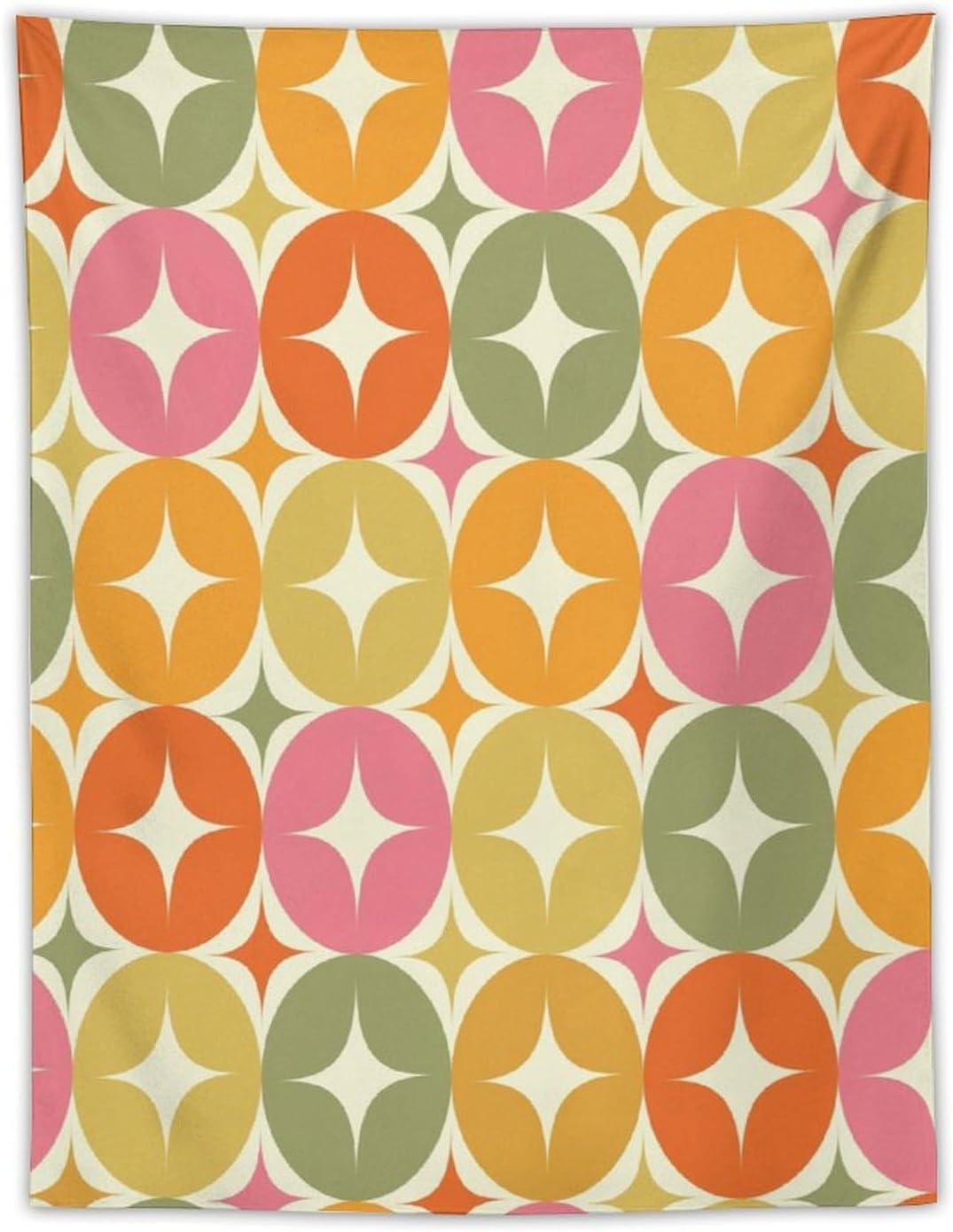 ICMOLYYENLO Abstract Cat Tapestry, Medieval Abstract Atomic Star Cat Vintage Home Wall Hanging Art Tapestry for Bedroom Living Room Dormitory 60x80 Inch