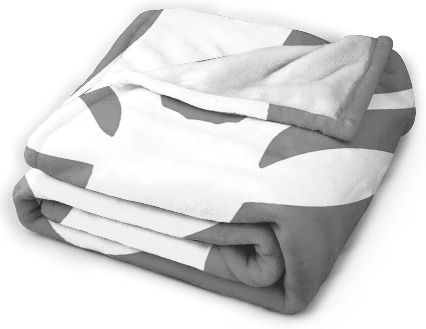 HGOD DESIGNS Deer Flannel Fleece Bed Blanket 40 x 50 inch Woodland Deer Head Throw Blanket Lightweight Cozy Plush Blanket for Bedroom Living Rooms Sofa Couch