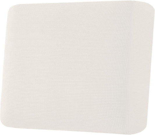 H.VERSAILTEX Super Stretch Individual Seat Cushion Covers Sofa Covers Couch Cushion Covers Slipcover Sets Thick Jacquard Textured Twill Fabric (1 Piece Chair Cushion Cover, Porcelain)