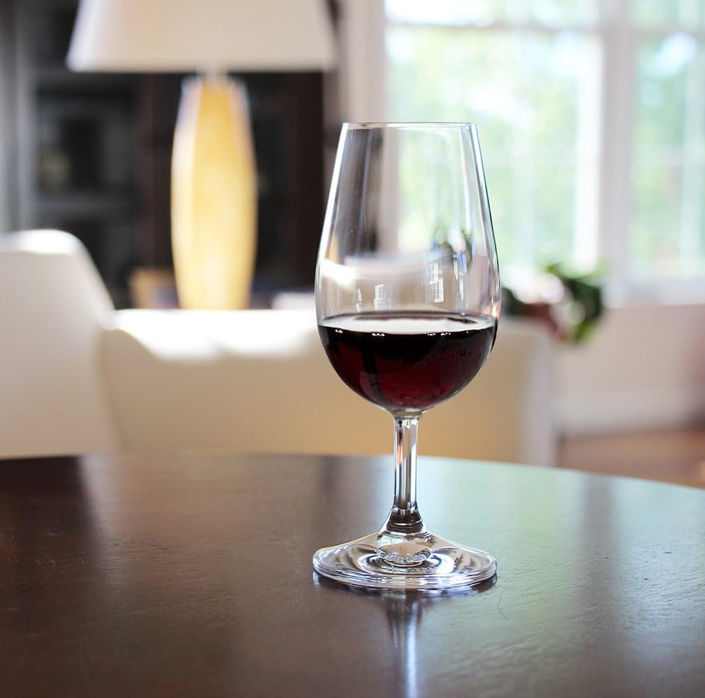 Architectural Digest 2022 Best Glass, Set of 12 European, Lead-Free Crystalline INAO Wine Tasting Glasses, Perfect for Wine Tasting Events, 7 Fl. Oz., A Favorite of Professional Wine Tasting Rooms