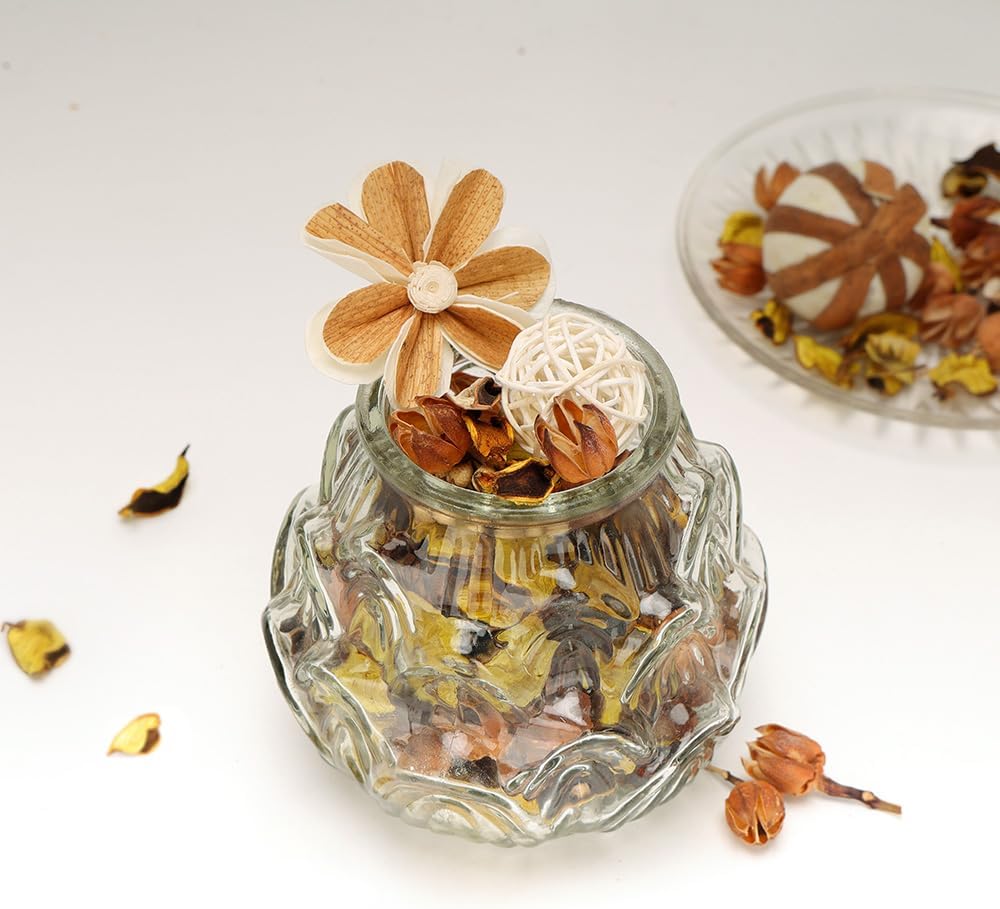 Potpourri Bowl Filler, Spring Pot pourri Dried Flower Vase Fill Mix, Home Decor Scented Dry Poporri, 3 Color Options Natural Flower Home Decor (Yellow)