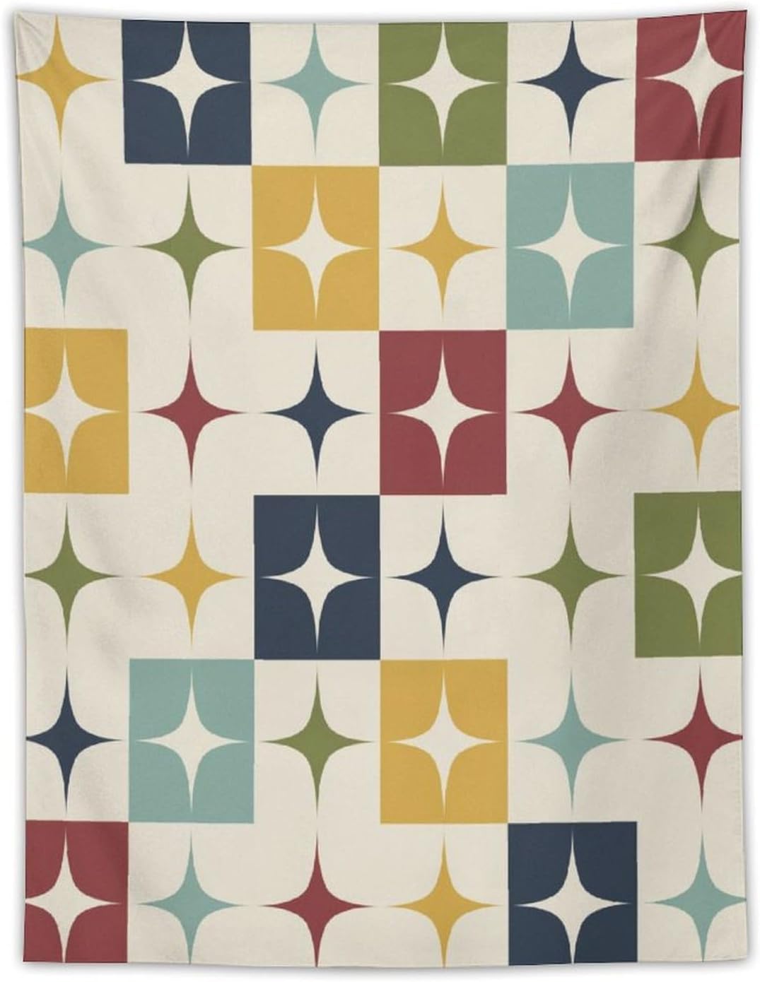 ICMOLYYENLO Boho Medieval Cat Tapestry, Abstract Atomic Starburst Geometric Aesthetic Art Wall Hanging For Bedroom Living Room Dormitory 30x40 Inches