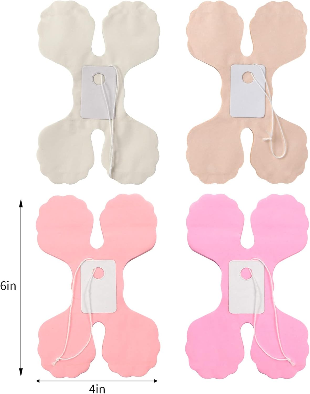 Pink-White Peach Party-Decorations Streamers Garland - 157Ft Four-Leaf Clover Hanging Banner,Wedding Girl Birthday Baby Bridal Shower Engagement Bachelorette Decor Hugtmr