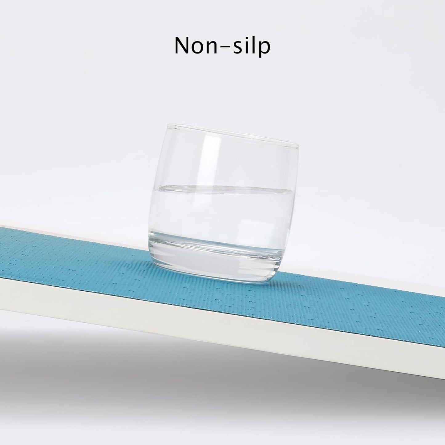 Myir JUN Placemats Set of 6, Vinyl Woven Placemats Place Mats Indoor Washable Table Mats Non-Slip Place mats for Dining Table (Blue, Set of 6)