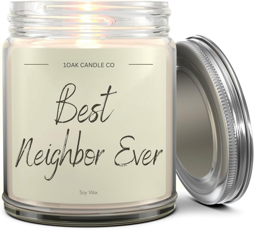 1OAK Vanilla Candle - Best Neighbor Gift for Christmas and Housewarming - Thank You Present for Women and Men
