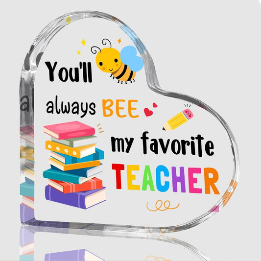 Teachers Day Graduation Season Opening Season Gifts Teacher Gifts Teacher Appreciation Gifts Best Teacher Gifts for Women Acrylic Heart for Her Coworker Friend Principal Educator Birthday Christmas