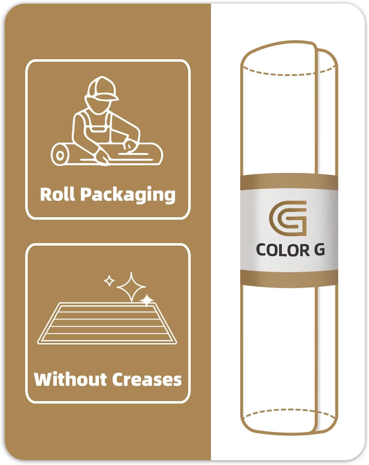 Color&Geometry Front Door Mat Indoor 36"x56", Ultra Non Slip Rubber Backed Dirt Trapper, Low Profile Thin washable, Easy Clean Entry Entryway Rug Door Mat Indoor Entrance, Khaki (Rolled-up NO Creases)