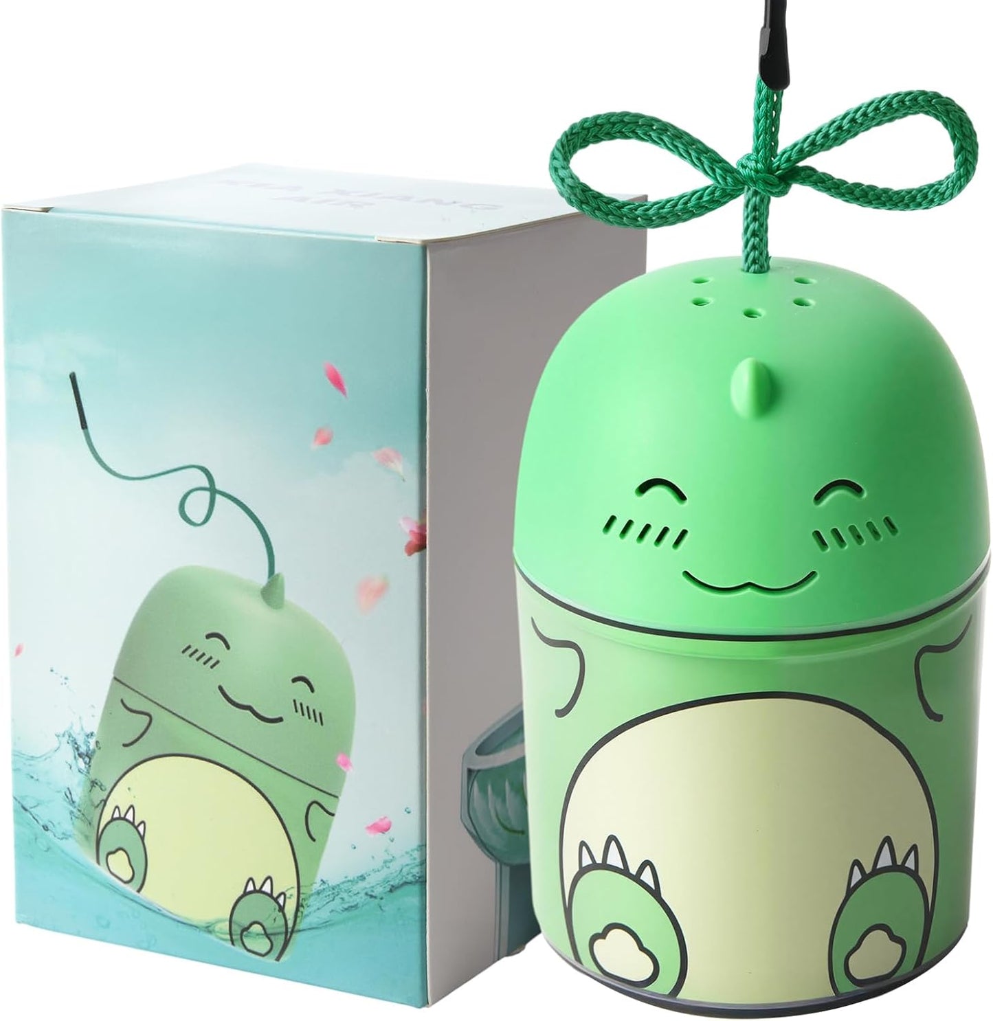 Toilet Bowl Cleaners Bottle Bathroom Toliet Bowl Cleaner with Fresh Jasmine Scent Cute Dinosaur Shaped Toilet Tank Cleaner (Green)