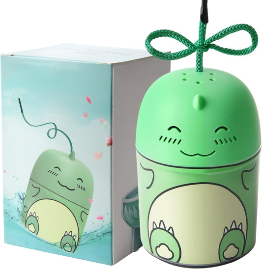 Toilet Bowl Cleaner-Cute Dinosaur-Shaped Toilet Bowl Cleaner Bottle Automatic Bathroom Toilet Tank Cleaner Easy-To-Use Septic Safe Toilet Cleaner in Bottle with Jasmine Scent (1, green)