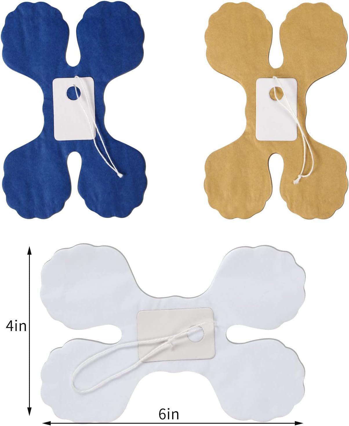 Navy-Blue White-Gold Party-Decorations Streamers Garland - 12pcs Royal Blue Graduation 2025 4-Leaf Paper Clover Streamer Men Boy Birthday Wedding Bridal Shower Flower Banners Fathers day Decor Ouruola