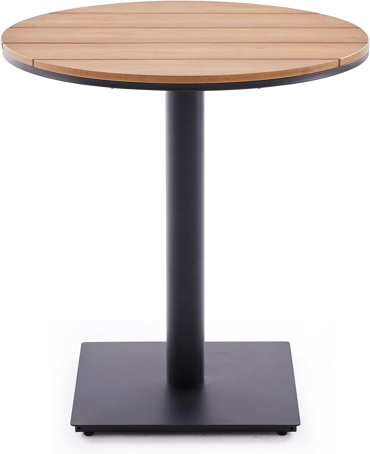 Soohow Patio Furniture Table, Outdoor Dining Set of Patio Table, Plastic Wooden Top Outdoor Furniture Table for Lawn, Deck, Backyard, Poolside