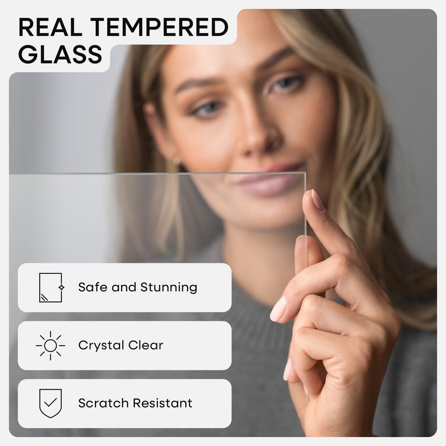 Homeforia Black 12x12 Picture Frames, High End Metal 12 x 12 Square Poster Frame with Mat 10 x 10 Photo, 12x12 Black Frame Matted to 10x10 Print, 12by12 Thin Frames, Tempered Glass, Wall Kit, Set of 1