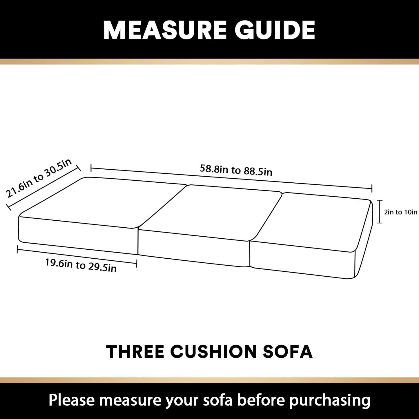 PrinceDeco Velvet Sofa Cushion Covers, Stretch Couch Cushion Covers for Individual Seat Couch Slipcover Sets Furniture Protector for Loveseat Sofa Cushion(Each Width Up to 29.5", Brown)