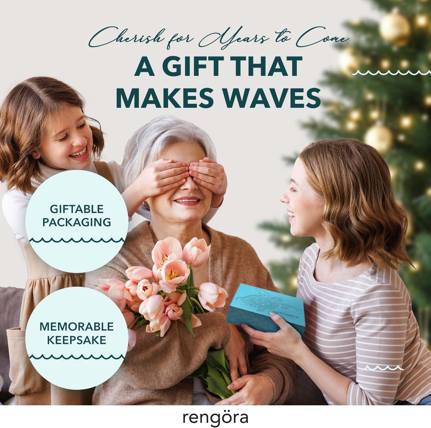 Hand-Painted Beach Christmas Ornament – Coastal Tree Decoration for Ocean Lovers – Unique Nautical Ornament for Christmas Tree or Stocking Stuffer Gift (Red Seahorse)