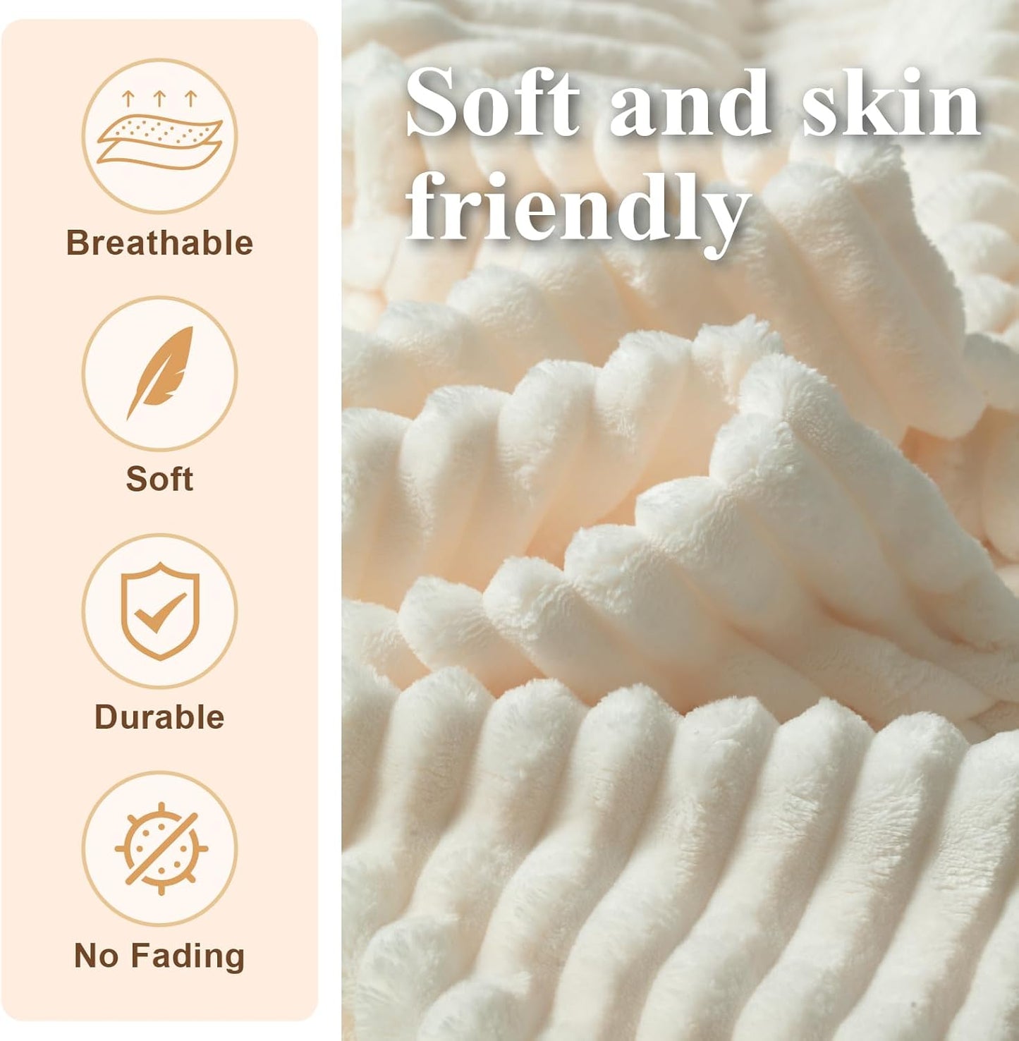 Premium Beige Bean Bag Chair for Adults with Armrest- Ultra Plush Memory Foam Lounge Sofa & Comfy Reading Nook Chair for Bedroom, Living Room & Dorm (White, with Footrest)