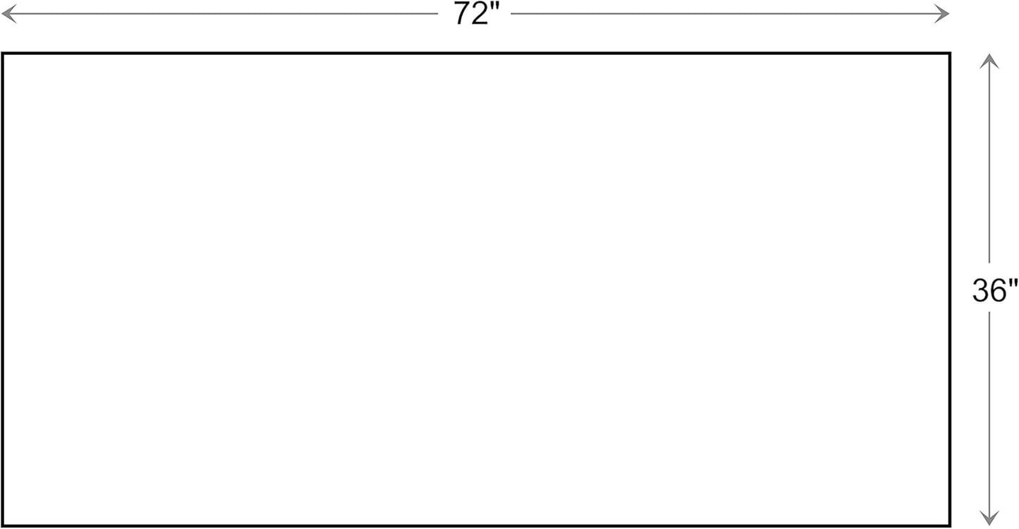 Calloway Mills 152963672O Black Border 36" x 72" Monogram Doormat Letter (O)