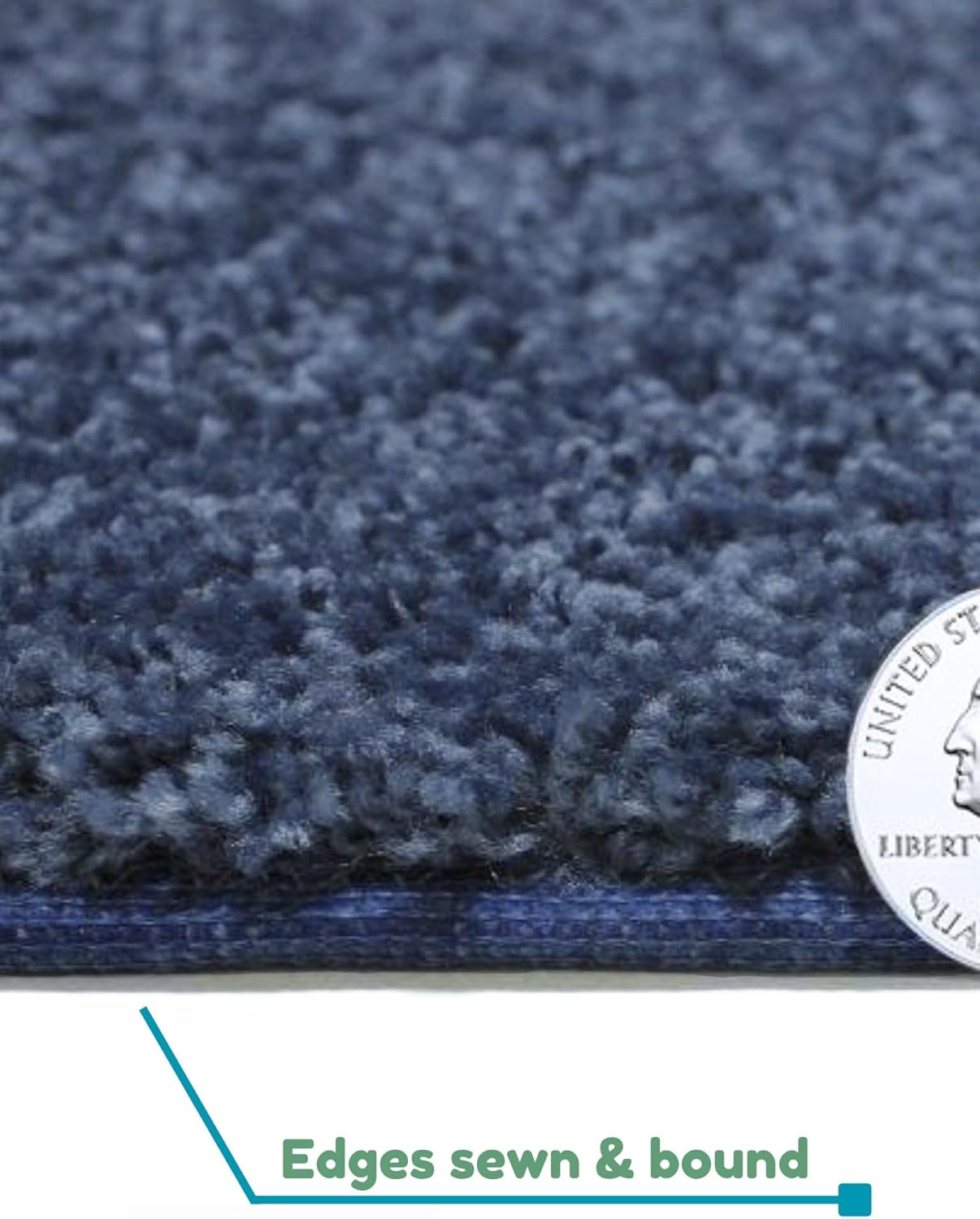 KOECKRITZ Soft and Colorful Kids Classroom Area Rugs (Passes Flammability Pill Test) Many Sizes and Bright Colors to Select from (6' x 8', Navy)