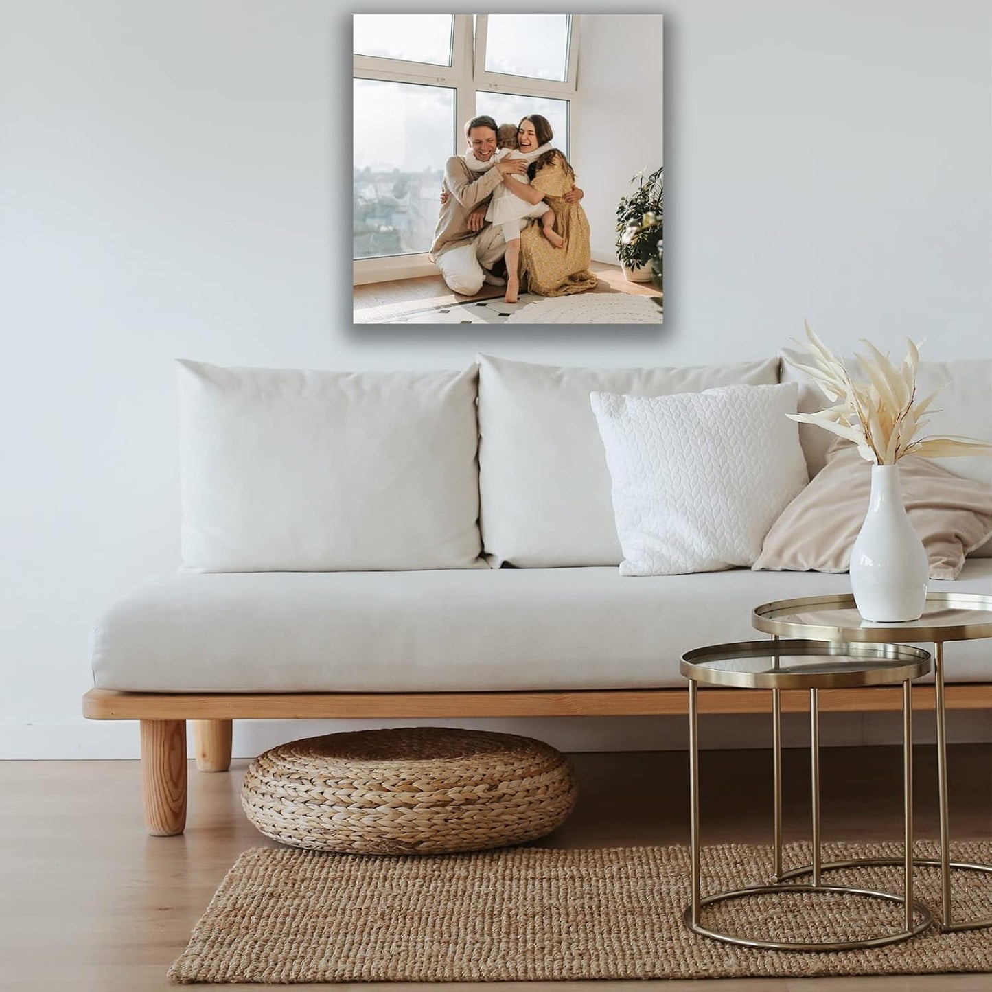 Custom Canvas Prints with Your Photos Custom Wall Art Personalized Canvas Pictures for Pet/Family Gifts for Mom/Men/Women (24'' W x 24'' H)
