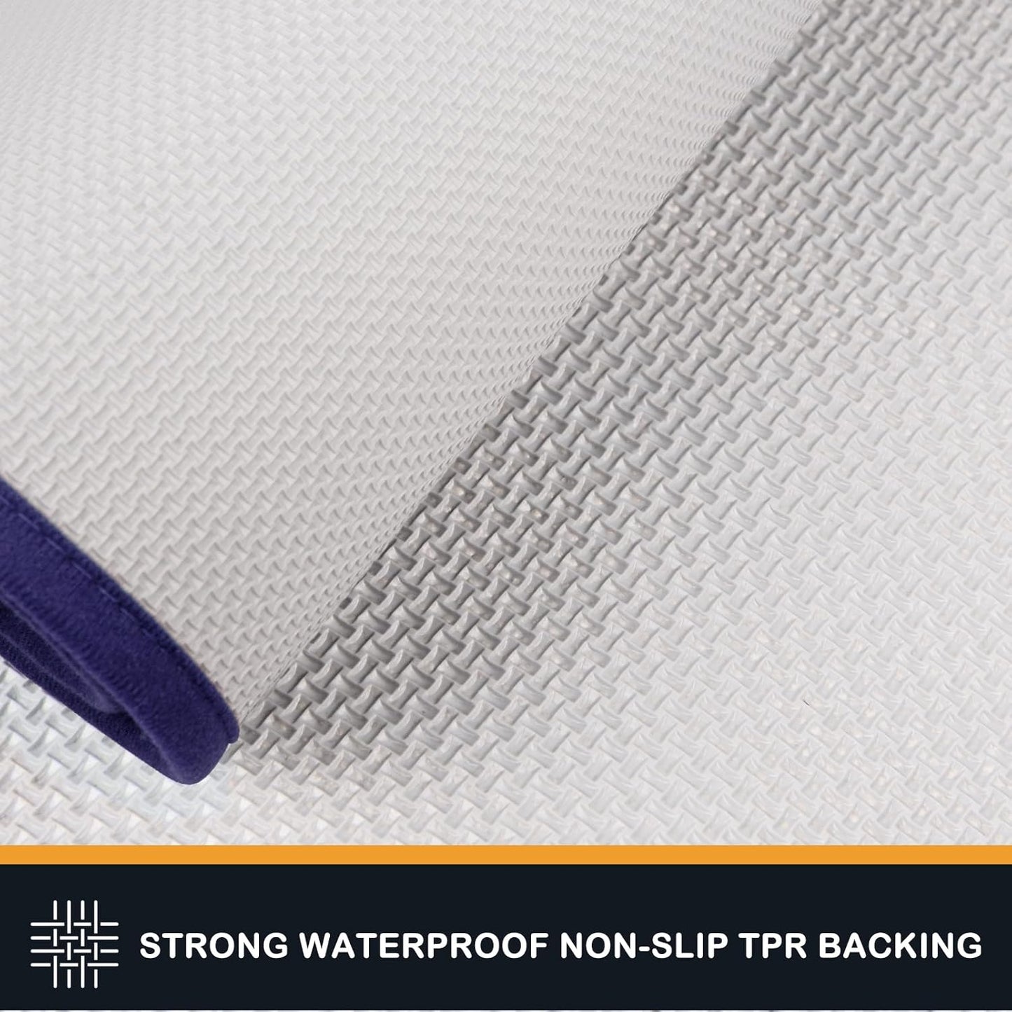 PURRUGS Dirt Trapping Door Mat 32" x 70", Non-Slip/Skid Machine Washable Entryway Rug, Dog Doormat, Super Absorbent Welcome Mat for Muddy Wet Shoes and Paws, Navy Blue