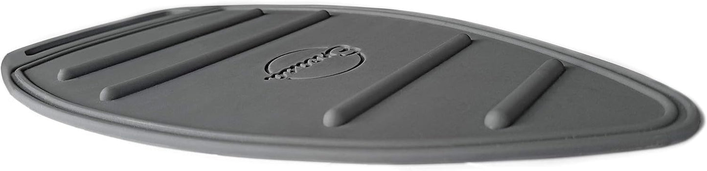 Encasa XO Silicon Mat for Hot Iron Rest - Heat Resistant, Anti - Slip, Thicker Pad for Protecting Your Table During Ironing, Non-Burning, Machine Washable, Durable - Grey