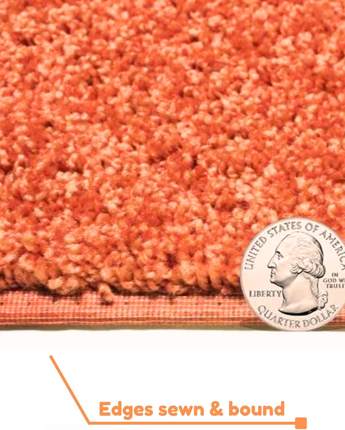 KOECKRITZ Soft and Colorful Kids Classroom Area Rugs (Passes Flammability Pill Test) Many Sizes and Bright Colors to Select from (10' Round, Tangerine)