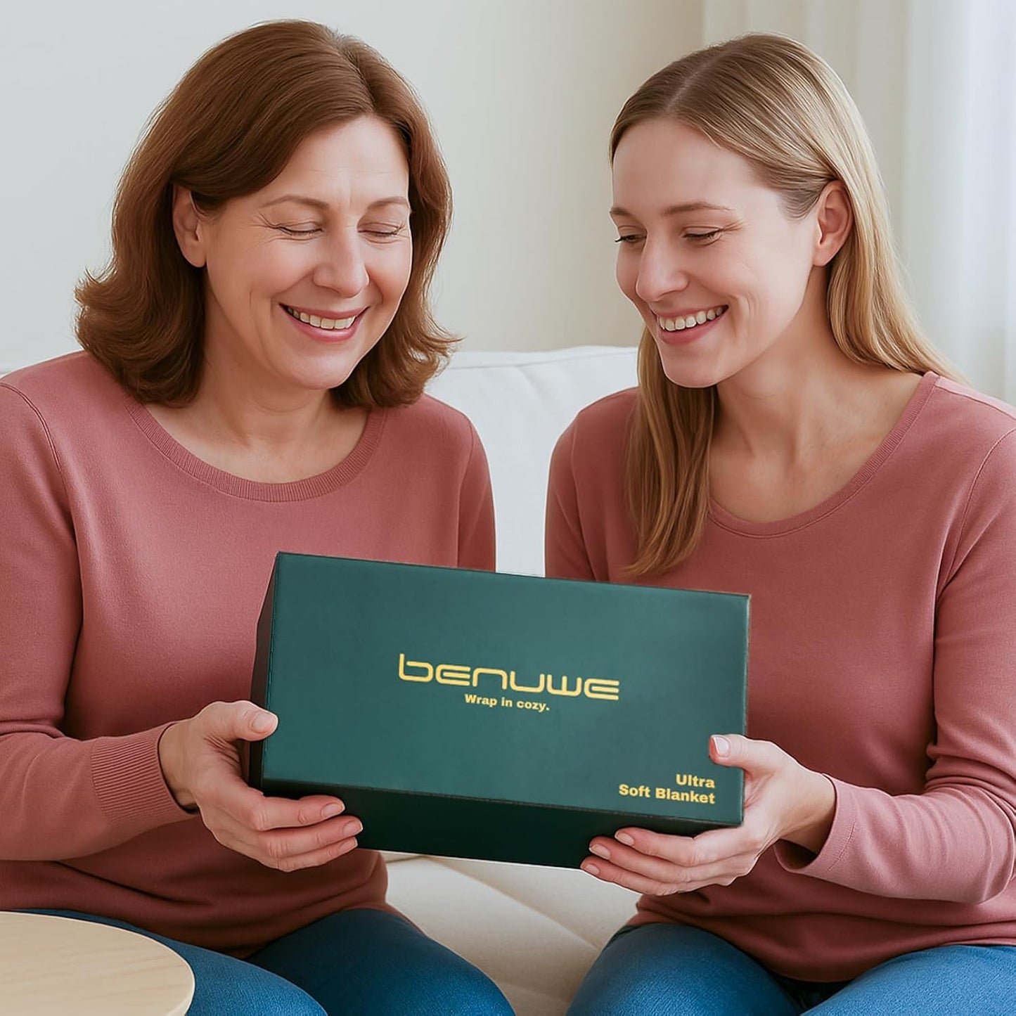 BENVWE Faux Fur Throw Blanket for Couch - Cozy Plush Fluffy Soft Thick Bubble Blanket for Living Room Home Decor - Mothers Day Birthday Gifts for Women, Cream White, 51" x 63"