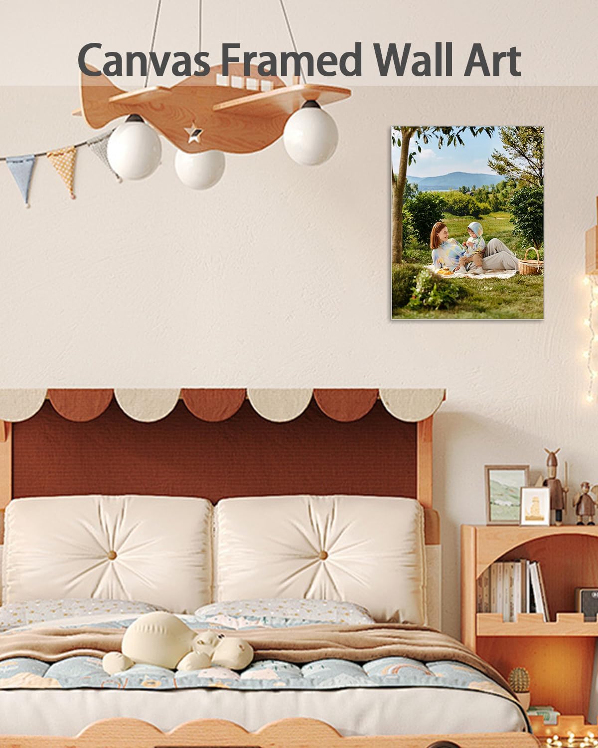 AbcCustomize Canvas Prints with Your Photos，Custom Canvas Wall Art for Bedroom, Living Room, Farmhouse Decor，Personalized Gifts Canvas Prints for Family，Friend，Lover，Pet